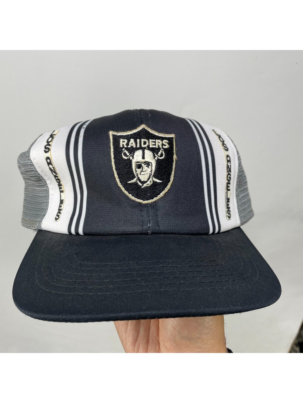 Vintage Oakland Raiders Trucker Snapback Hat Ted Fletcher